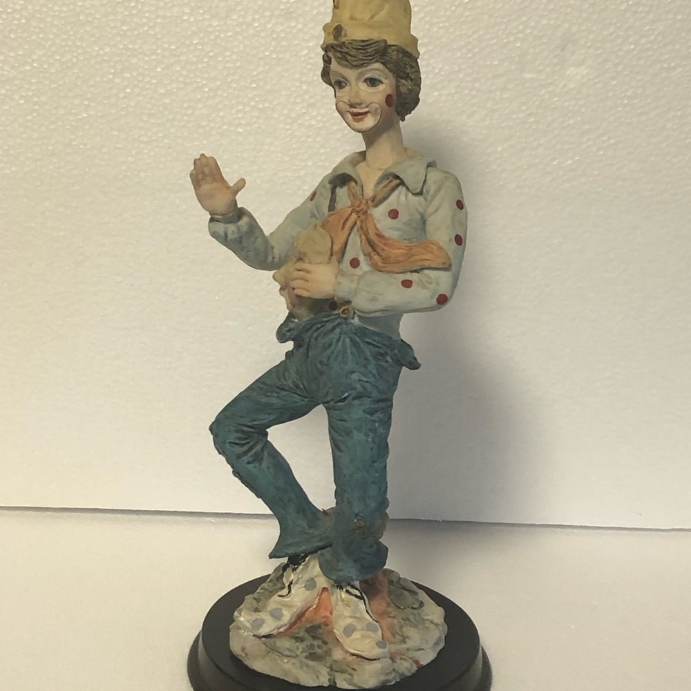 Duncan Royale Theatrical Clown "Mask Of The Clown" Art Sculpture 12.5” Tall
